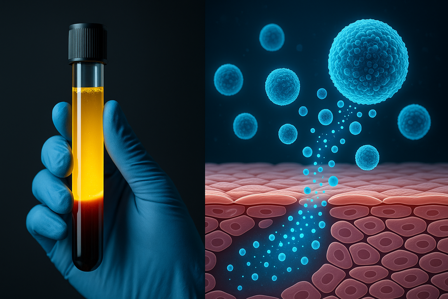Thumbnail for article comparing PRP and Exosomes